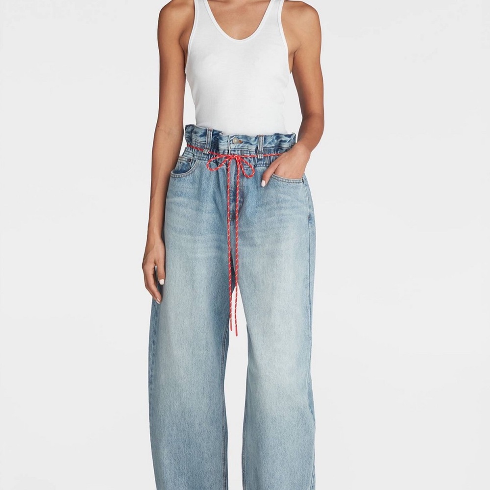 Women's Casual Light Blue Wide Leg Jeans size 18